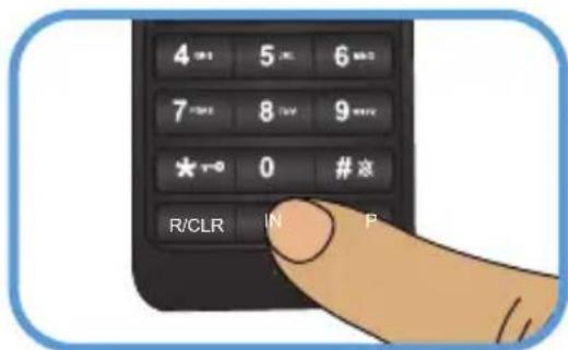 4 5 6 7 8 9 * 0 #※ R/CLR IN P