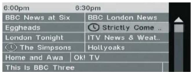 6:00pm 6:30pm BBC News at Six BBC London News Eggheads Strictly Come .. London Tonight ITV News & Weat.. The Simpsons Hollyoaks Home and Awa Ok! TV This Is BBC Three