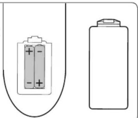 BUSH BFSAT02SD - Put batteries in the remote control - 1