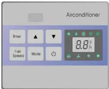 Airconditioner Time! ▲ ▼ Fan Speed Mode 8.8°F h