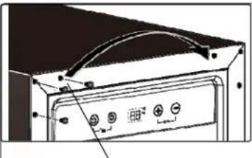 BAUMATIC BWC605SS - Reversing the door of your wine cabinet - 6