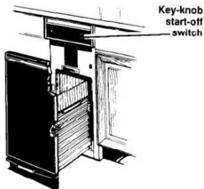 Key-knob start-off switch