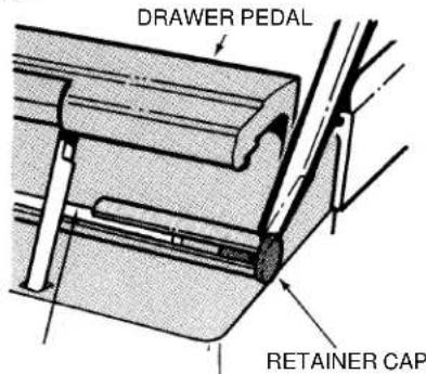 DRAWER PEDAL RETAINER CAP