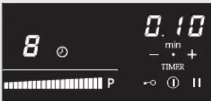 8 0.10 - min + TIMER P -○①II