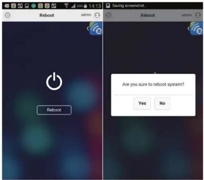 Saving screenshot... Reboot admin Reboot admin Reboot Are you sure to reboot system? Yes No