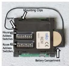 Mounting Clips Aerial House Address Switches Room Address Switches FCM Battery Compartment
