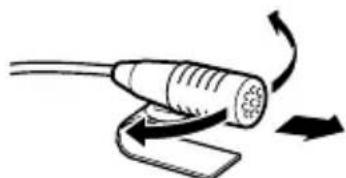 KENWOOD DDX35 - Installing the Microphone Unit (DDX6023BT/ DDX6053BT/ DDX4023BT/ DDX4053BT/DDX42BT only) - 4