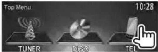 Top Menu 10:28 TUNER DISC TEL
