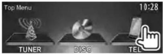Top Menu 10:28 TUNER DISC TEL