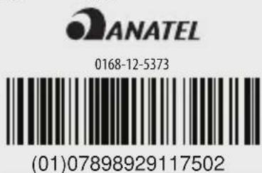 ANATEL 0168-12-5373 (01)07898929117502