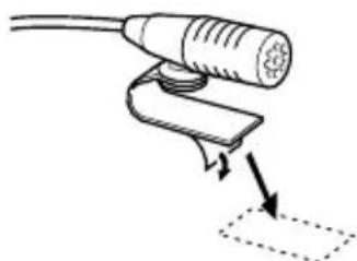 KENWOOD DDX35 - Installing the Microphone Unit (DDX6023BT/ DDX6053BT/ DDX4023BT/ DDX4053BT/DDX42BT only) - 3