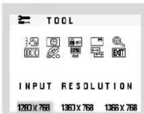 TOOL INPUT RESOLUTION 1280 X 768 1360 X 768 1366 X 768