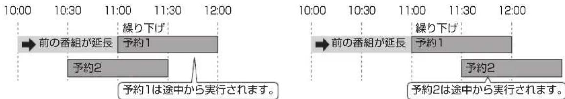 SHARP Aquos 19P5-B - 番組の延長により、予約が重なった場合 - 2