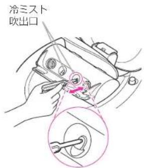 冷ミスト 吹出口