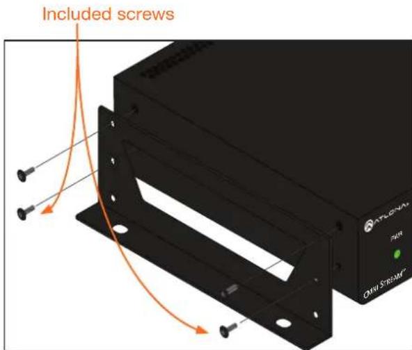 Included screws ATLCA PWR CMN STREAM