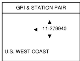 GRI & STATION PAIR ▲ ◀ 11-279940 ▼ U.S. WEST COAST