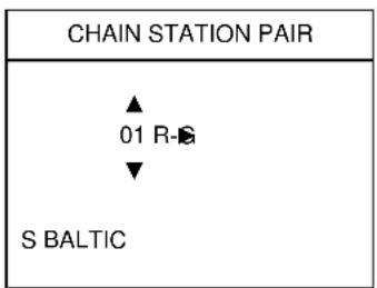 CHAIN STATION PAIR ▲ 01 R-# ▼ S BALTIC