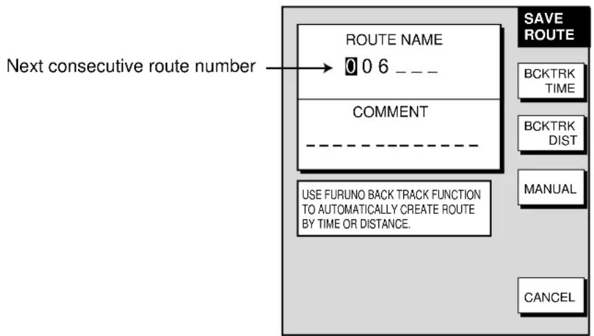 FURUNO 1722C - Creating voyage-based routes - 2