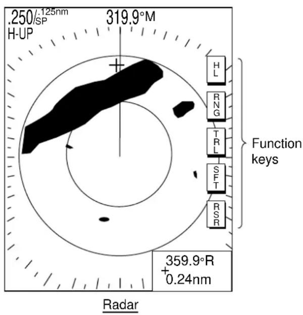 FURUNO 1722C - Executing a function - 1