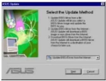 ASUS Update Select the Update Method 1. Update BIOS Update from a file ASUS Update will be used to select the BIOS/IPv6 image and validate the BIOS by you 2. Update BIOS Update from the Internet - ASUS Update will download a BIOS image to save IPv6 from the Internet 3. Downloaded BIOS Image from the Internet - BIOS Update will download a BIOS image from the Internet to a distribution of your images for better use. Update BIOS of New York's Internet Add Cancel