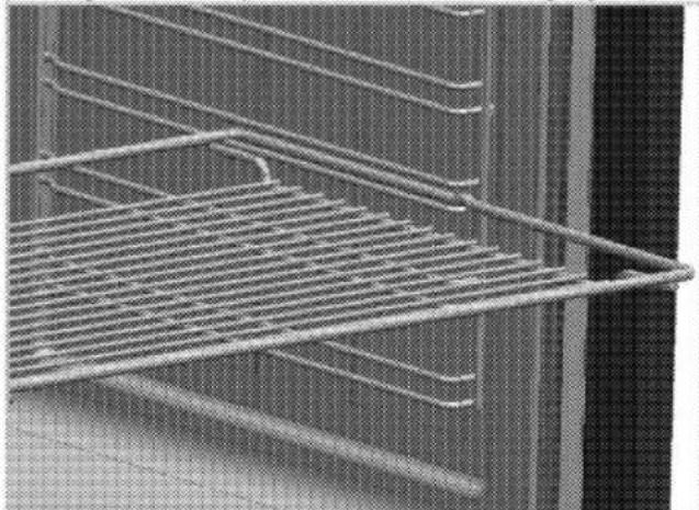 LEISURE Cuisinemaster CS100F720 - Placing the wire shelf and tray onto the wire racks properly - 1