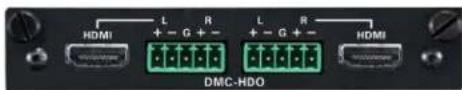 HDMI L R + - G + - L R + - G + - HDMI DMC-HDO