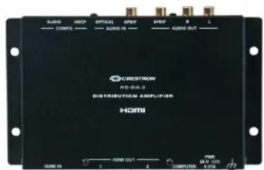 AUDIO HOSP OFFICIAL SPF SPF R L COMPS AUDIO IIS AUDIO OUT CRESTRON HD-04-3 DISTRIBUTION AMPLIFIER HOMI HDMI IN HOME OUT COMPUTER 177