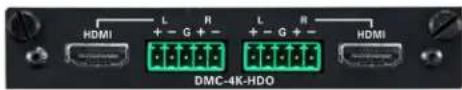 HDMI L R + - G + - L R + - G + - HDMI DMC-4K-HDO