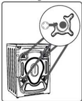 BUSH WMNSX1016W - Removing the transport bolts - 4