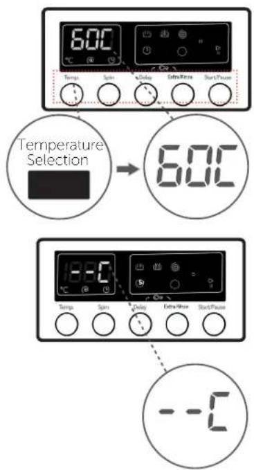 6.00 Temperature Selection 6.00°C 18.00°C --C