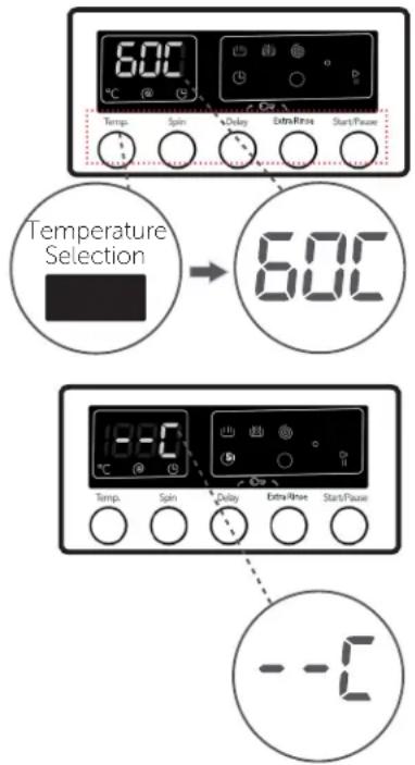 600 °C Temp Spin Delay Extra/Rise Start/Pause Temperature Selection 600 18:00 Temp. Spin Delay Extra/Free Start/Pause --C