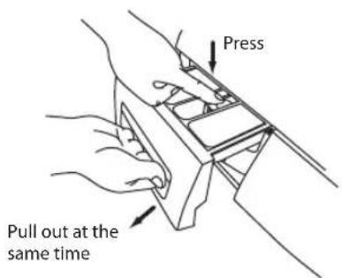 Press Pull out at the same time