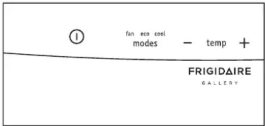 ① fan eco cool modes - temp + FRIGIDAI RE GALLERY