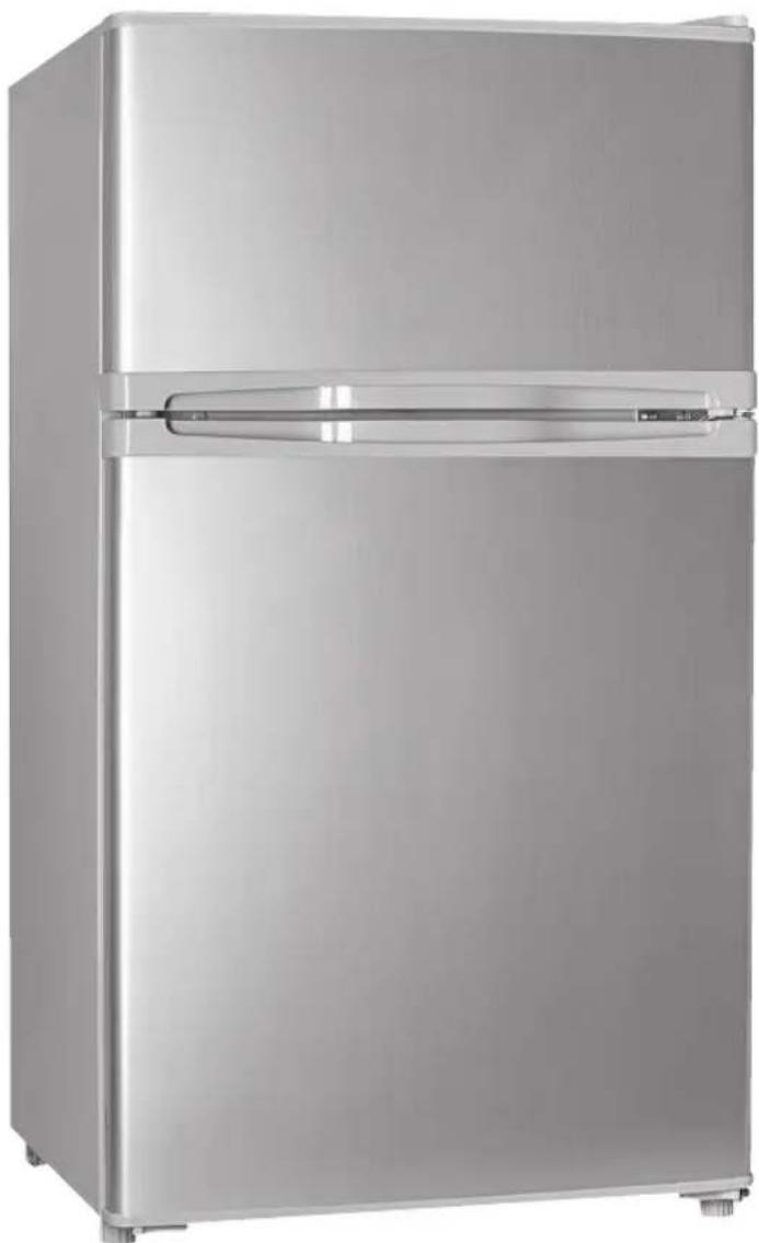 Logik LUC50S12 - 50cm Silver Undercounter Fridge Freezer - 1