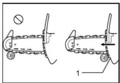 Technical diagram showing two mechanical assembly steps with labeled parts and directional arrows
