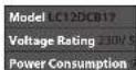 Logik LC12DCB17 - Specifications - 1