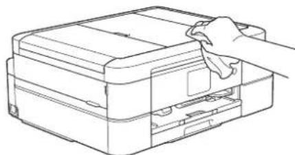 BROTHER DCP-J983N - 柔らかくて繊維の出ない乾いた布で本体を軽く拭く - 1
