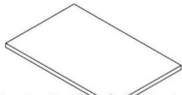 Simple line drawing of a tilted rectangular shape (no text or symbols)