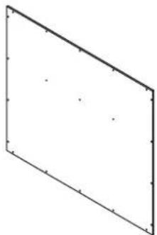Pure geometric diagram of a parallelogram with no text, numbers, or symbols