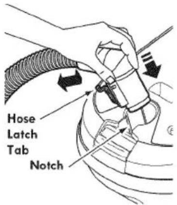 Hose Latch Tab Notch