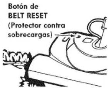 Botón de BELT RESET (Protector contra sobrecargas)