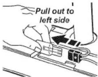Pull out to left side