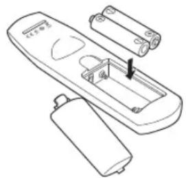 CANON REALiS WUX6700 - ■ Installing Remote Control Batteries - 2