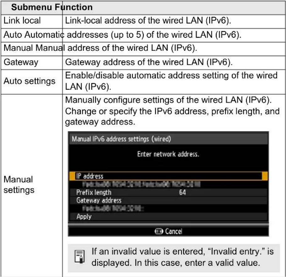 CANON REALiS WUX6700 - Detailed settings (wired) - 6