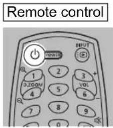 Remote control POWER INPUT 1 2 3 + O.WOM 4 5 6 7 8 9 0