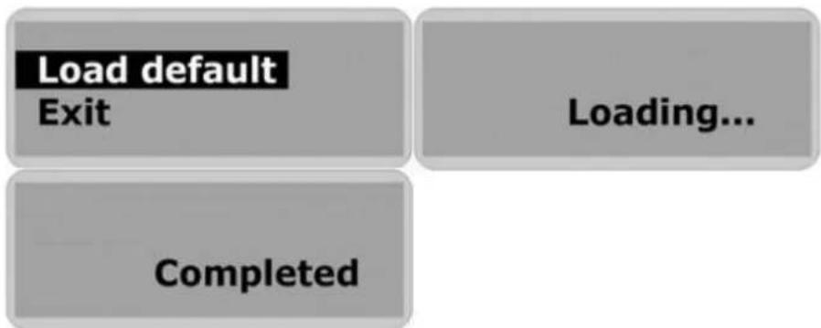 Logik MP3-512 LCD - Load default - 1