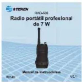 STEREN RAOL30 Radio portátil profesional de 7 W Manual de instrucciones 0914b V2.1