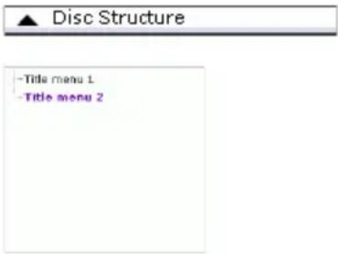 ▲ Disc Structure -Title menu 1 -Title menu 2
