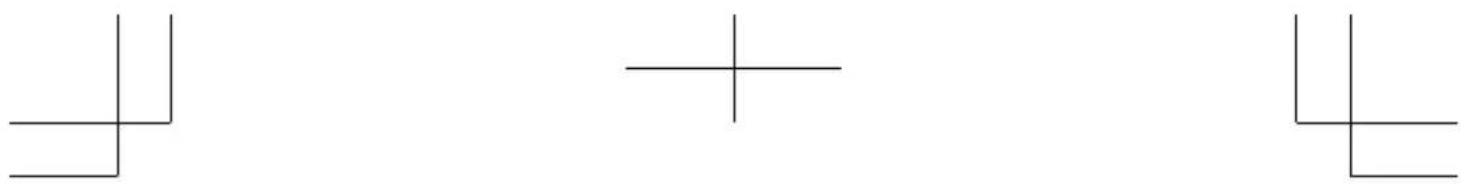 Pure geometric line patterns without any text, numbers, or symbols.