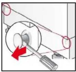 Mechanical diagram showing a pulley system with a red arrow indicating motion direction (no text or symbols)